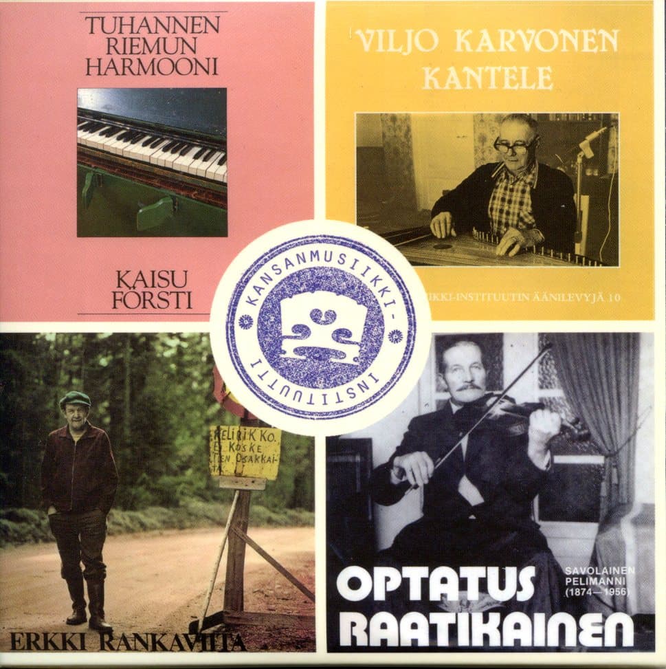 Kansanmusiikki-Instituutin levyaarteita: Kaisu Försti, Viljo Karvonen, Erkki Rankaviita & Tallari ystävineen, Optatus Raatikainen (4 CD)